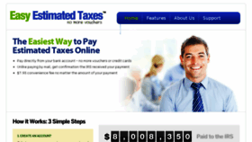 What Easyestimatedtaxes.com website looked like in 2014 (10 years ago)