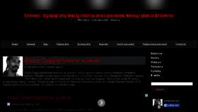What Eminem.pl website looked like in 2014 (10 years ago)
