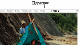 What Espartine.com website looked like in 2014 (10 years ago)