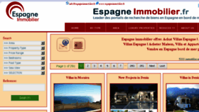 What Espagneimmobilier.fr website looked like in 2014 (10 years ago)