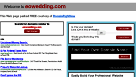 What Eowedding.com website looked like in 2014 (10 years ago)