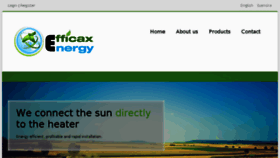 What Efficaxenergy.com website looked like in 2014 (10 years ago)