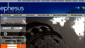 What Ephesustravelagency.com website looked like in 2014 (9 years ago)