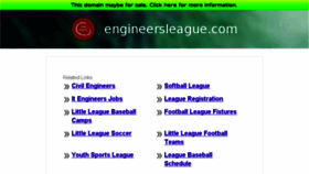 What Engineersleague.com website looked like in 2014 (10 years ago)