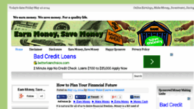 What Earnmoney-savemoney.com website looked like in 2014 (9 years ago)