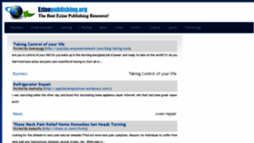 What Ezinepublishing.org website looked like in 2014 (9 years ago)