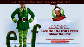 What Elfmusical.com website looked like in 2014 (9 years ago)