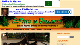What Expatsinvallarta.com website looked like in 2014 (9 years ago)
