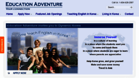 What Educationadventure.org website looked like in 2014 (9 years ago)