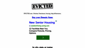 What Evicted.com website looked like in 2014 (9 years ago)