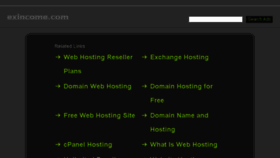 What Exincome.com website looked like in 2014 (9 years ago)