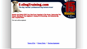 What E-zdogtraining.com website looked like in 2014 (9 years ago)
