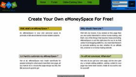 What Earnmoneyspace.com website looked like in 2014 (9 years ago)