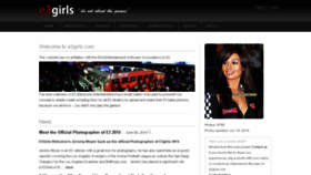 What E3girls.com website looked like in 2014 (9 years ago)