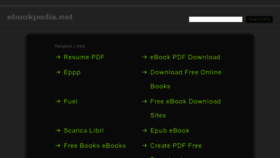 What Ebookpedia.net website looked like in 2014 (9 years ago)