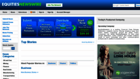 What Equitiesnewswire.com website looked like in 2014 (9 years ago)