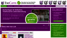 What Esocams.de website looked like in 2014 (9 years ago)
