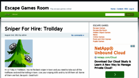What Escapegamesroom.com website looked like in 2014 (9 years ago)