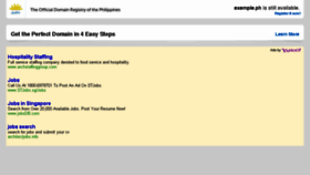 What Exemple.ph website looked like in 2014 (9 years ago)