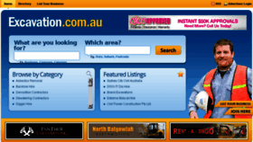 What Excavation.com.au website looked like in 2014 (9 years ago)