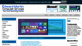 What Edwardmartin.co.uk website looked like in 2014 (9 years ago)