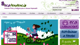 What Ecotendencia.com website looked like in 2014 (9 years ago)