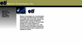 What Effectivetech.net website looked like in 2014 (9 years ago)