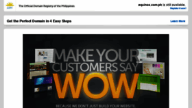 What Equinox.com.ph website looked like in 2014 (9 years ago)