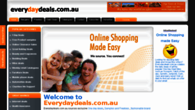 What Everydaydeals.com.au website looked like in 2014 (9 years ago)