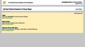What Escapezone.ph website looked like in 2014 (9 years ago)