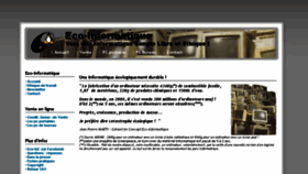 What Eco-informatique.com website looked like in 2014 (9 years ago)