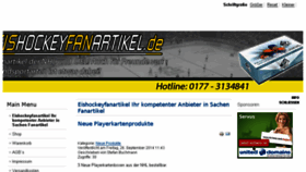 What Eishockeyfanartikel.de website looked like in 2014 (9 years ago)