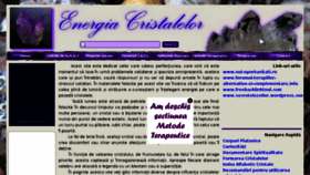 What Energiacristalelor.ro website looked like in 2014 (9 years ago)