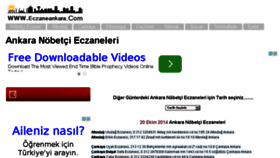 What Eczaneankara.com website looked like in 2014 (9 years ago)