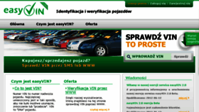 What Easyvin.pl website looked like in 2014 (9 years ago)