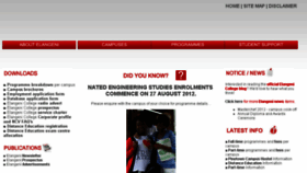 What Efet.co.za website looked like in 2014 (9 years ago)