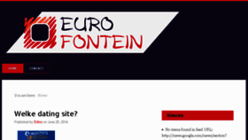 What Eurofontein.nl website looked like in 2014 (9 years ago)
