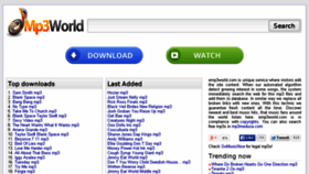 What Emp3world.com website looked like in 2014 (9 years ago)