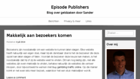 What Episode-publishers.nl website looked like in 2014 (9 years ago)