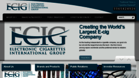 What Ecig.co website looked like in 2014 (9 years ago)