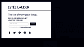 What Esteelauder.ca website looked like in 2014 (9 years ago)