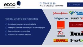 What Eddo.fr website looked like in 2014 (9 years ago)