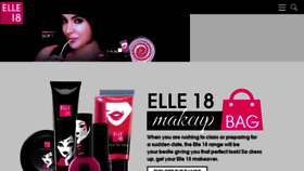 What Elle18.in website looked like in 2014 (9 years ago)