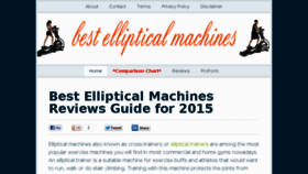 What Ellipticalmachinesreviews.org website looked like in 2014 (9 years ago)