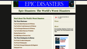 What Epicdisasters.com website looked like in 2014 (9 years ago)