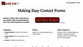 What Emailmebutton.com website looked like in 2014 (9 years ago)