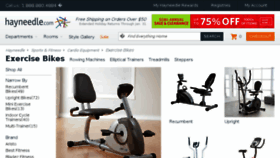 What Exercisebikes.com website looked like in 2014 (9 years ago)