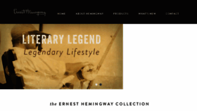 What Ernesthemingwaycollection.com website looked like in 2015 (9 years ago)