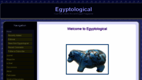 What Egyptological.com website looked like in 2015 (9 years ago)