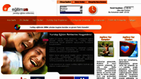 What Egitim.us website looked like in 2015 (9 years ago)